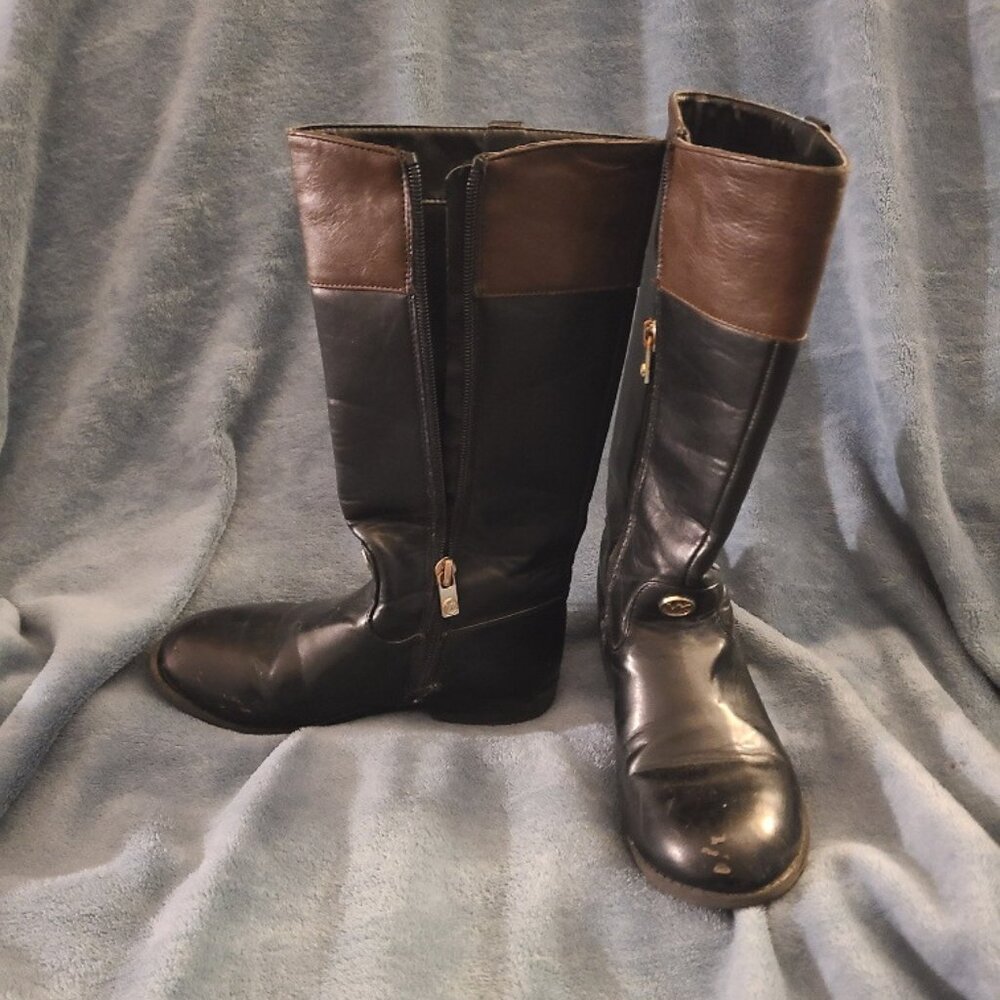 Child girl's Michael Kors Atlantis Black/Brown boots  Size 13